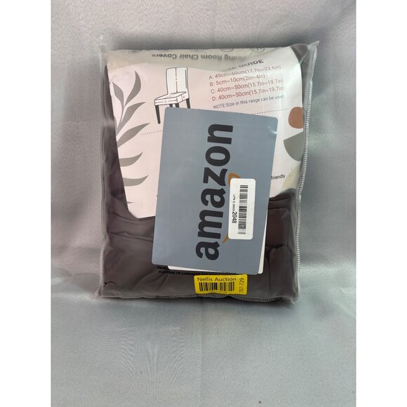 Set Of 4 Brown Faux Leather Waterproof Dining Room Chair Covers Stretch Slipcove - Picture 2 of 4